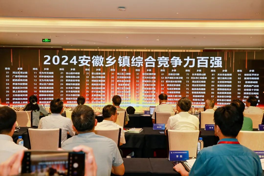 最新！2024安徽鄉鎮綜合競爭力百強榜發布
